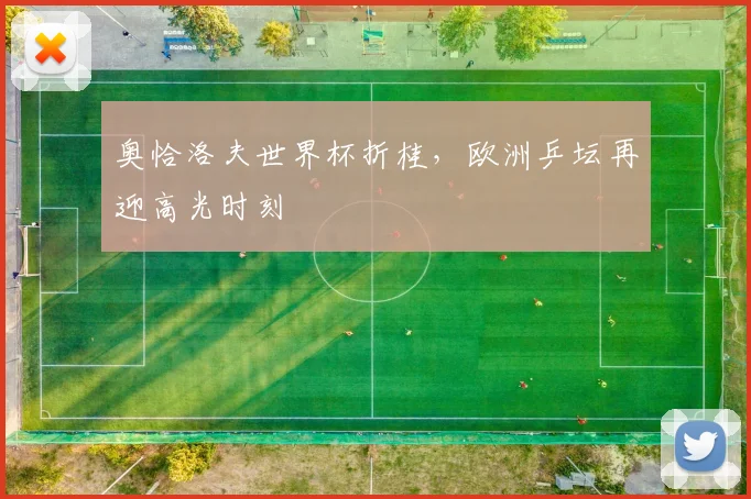 奥恰洛夫世界杯折桂，欧洲乒坛再迎高光时刻